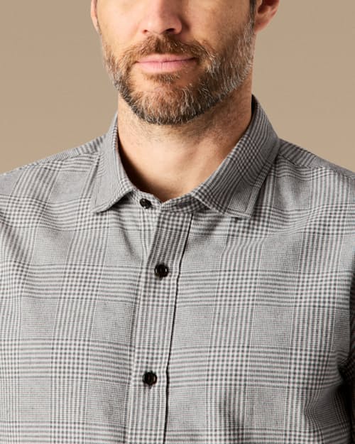 lifestyle image of Brushed Woven Dress Shirt