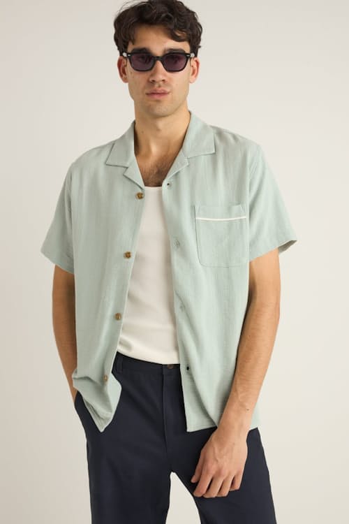 on model image of Daytona Short Sleeve Shirt