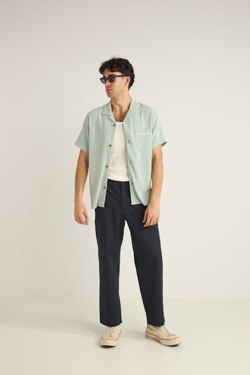 on model image of Daytona Short Sleeve Shirt