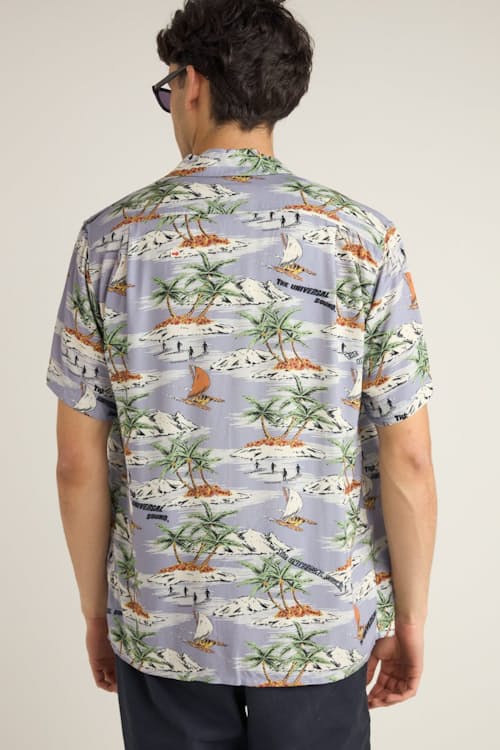 on model image of Tropical Short Sleeve Shirt