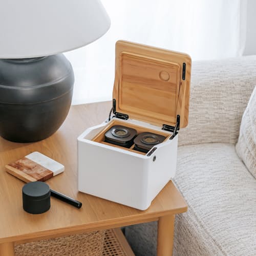 lifestyle image of The Stash Box - Pine & White