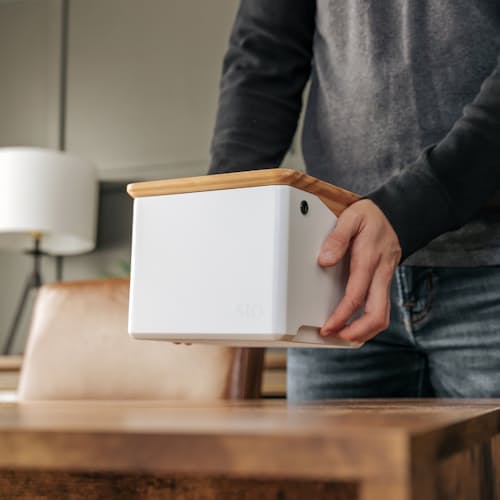 lifestyle image of The Stash Box - Pine & White