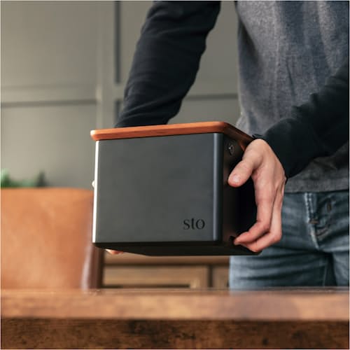 lifestyle image of The Stash Box - Acacia & Black