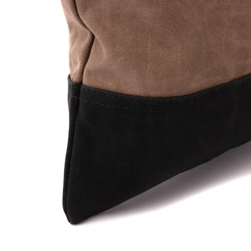 laydown detail image of Neelum Large Zipper Pouch - Khaki