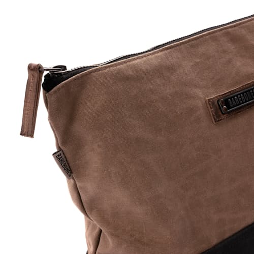 laydown detail image of Neelum Large Zipper Pouch - Khaki