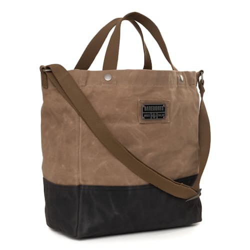 laydown image of Neelum Market Tote Bag - Khaki