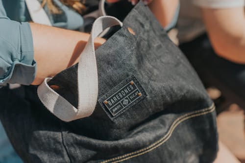 lifestyle image of Neelum 16L Market Tote - Denim