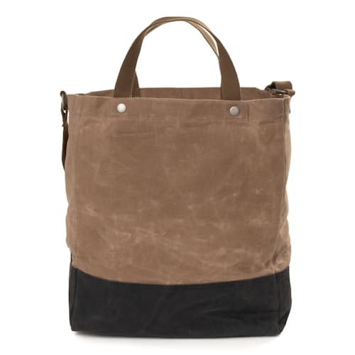 laydown image of Neelum Oversized Tote Bag - Khaki