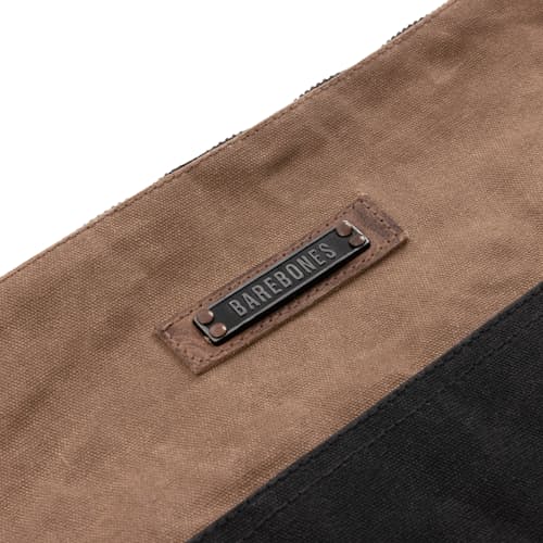 laydown detail image of Neelum Small Zipper Pouch - Khaki