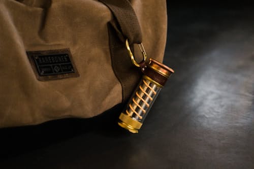 lifestyle image of Neelum Duffel Bag - Khaki