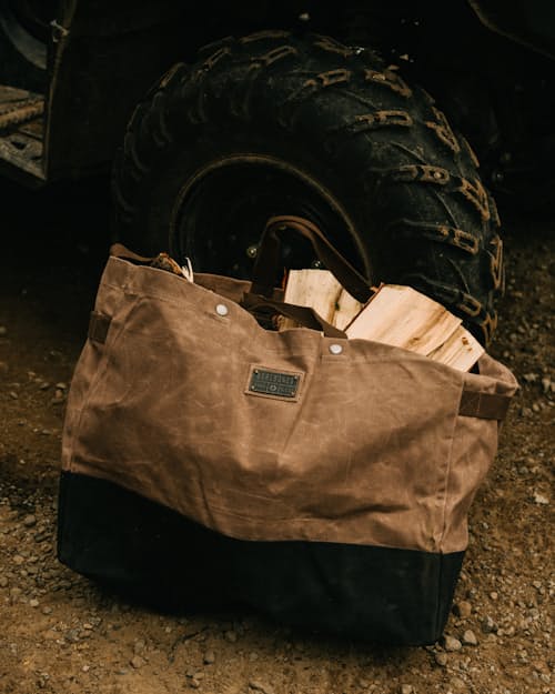 lifestyle image of Neelum 40L Giant Tote Bag - Khaki