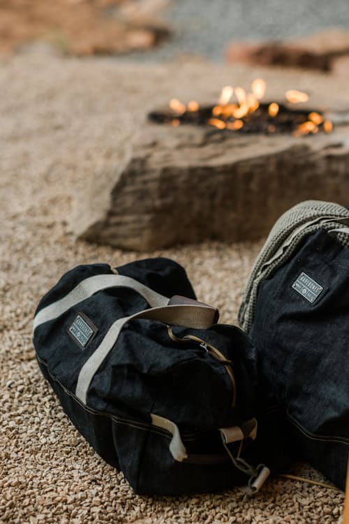 lifestyle image of Neelum Duffel Bag - Denim