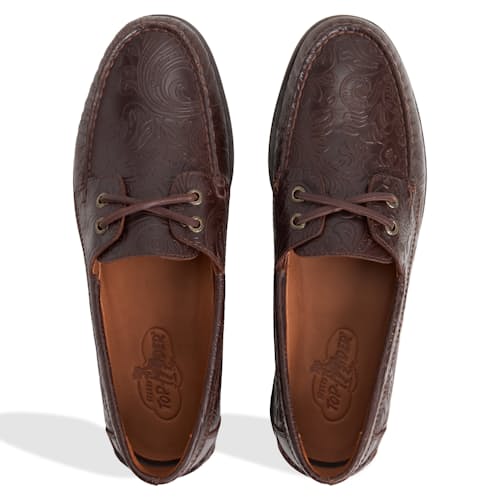 laydown image of One Of These Days x Sperry Lou Boat Shoe