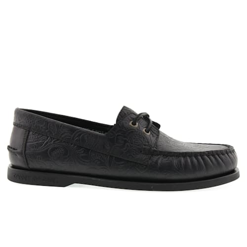 laydown image of One Of These Days x Sperry Lou Boat Shoe