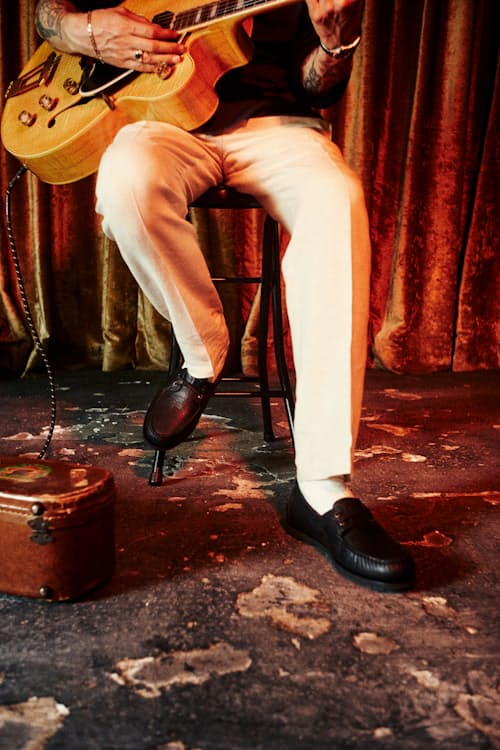 lifestyle image of One Of These Days x Sperry Lou Boat Shoe