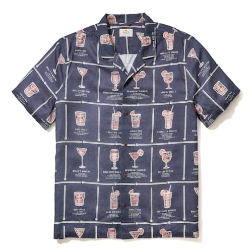 laydown image of Archive Tencel Linen Resort Shirt