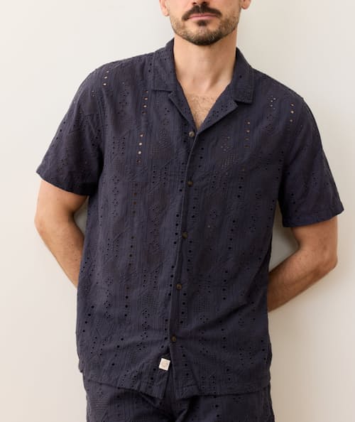 on model image of Archive 5 O'Clock Resort Shirt