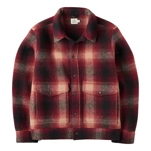 laydown image of Wool Snap Front Jacket