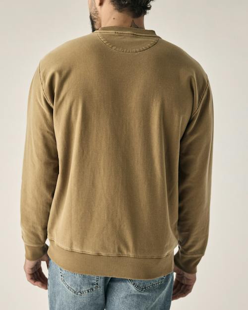 on model image of PatinaTech Crewneck Sweatshirt
