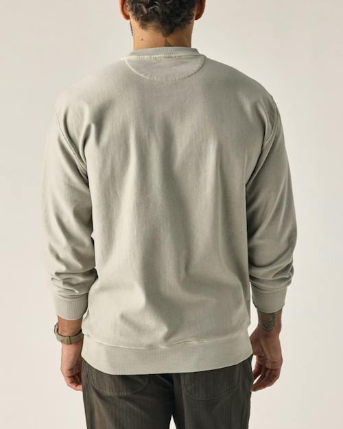 on model image of PatinaTech Crewneck Sweatshirt