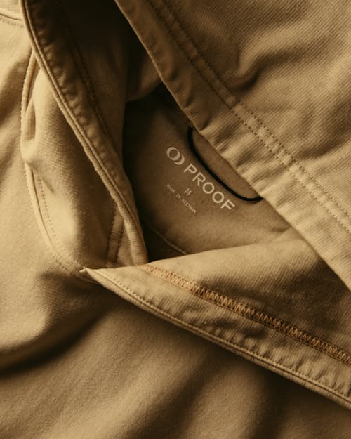 laydown detail image of PatinaTech Hoodie