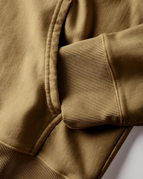 laydown detail image of PatinaTech Hoodie