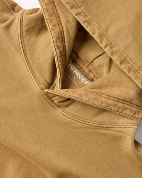 laydown detail image of PatinaTech Hoodie
