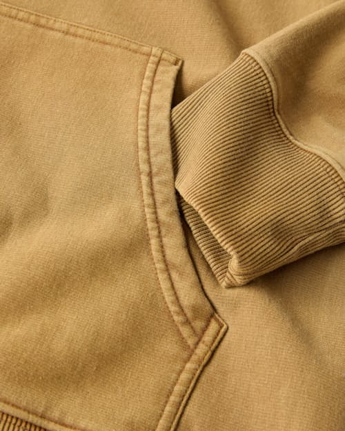 laydown detail image of PatinaTech Hoodie