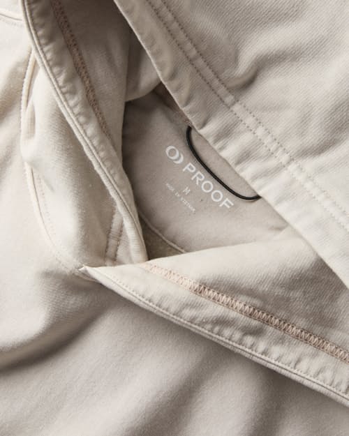 laydown detail image of PatinaTech Hoodie
