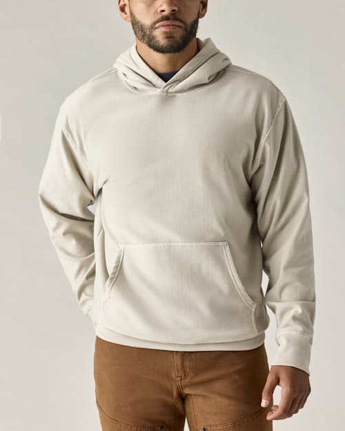 on model image of PatinaTech Hoodie