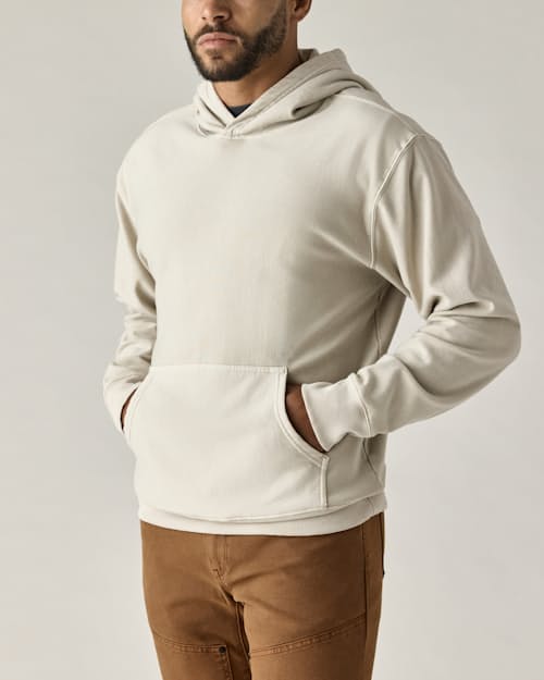 on model image of PatinaTech Hoodie