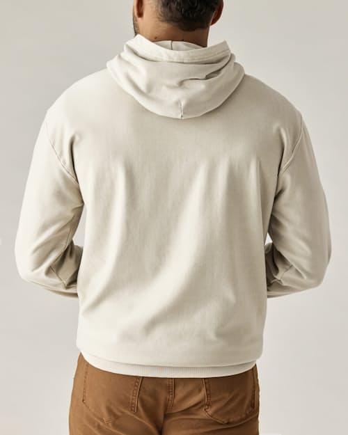 on model image of PatinaTech Hoodie
