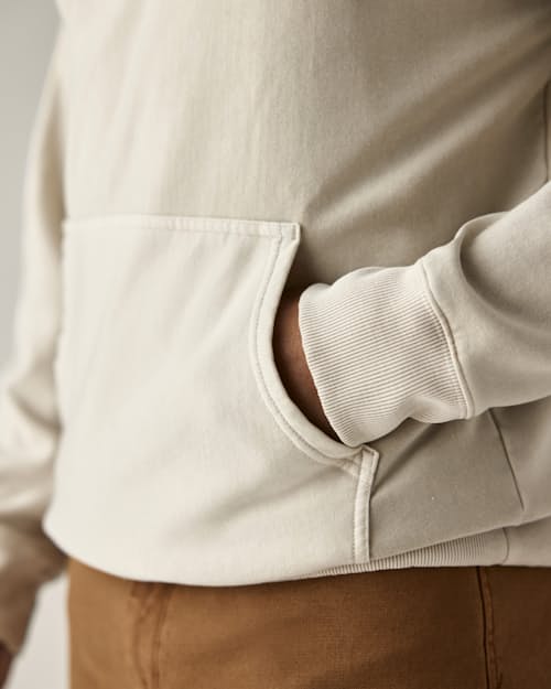 on model image of PatinaTech Hoodie