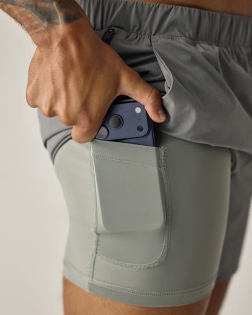 on model image of Sevens Sport Short Lined - 7"