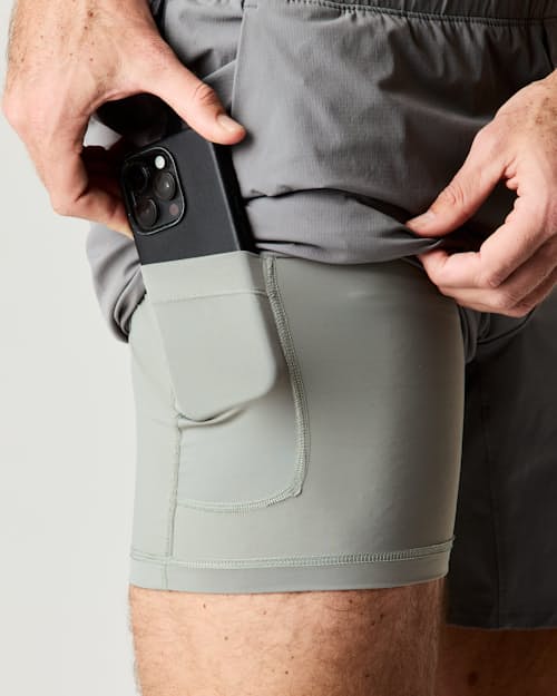 on model image of Sevens Sport Short Lined - 7"