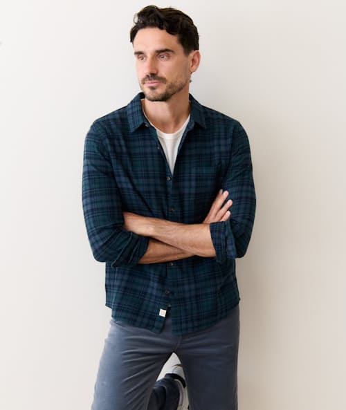 on model image of Pacifica Stretch Twill Shirt