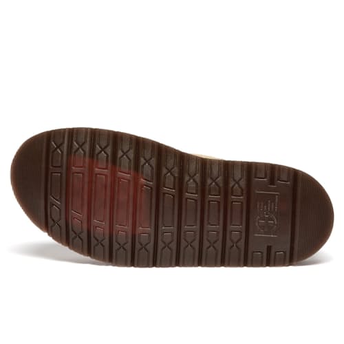 laydown image of Suede San Mule