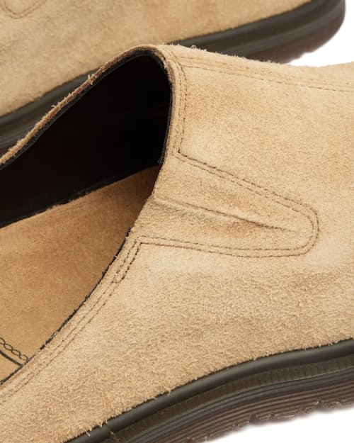 laydown detail image of Suede San Mule