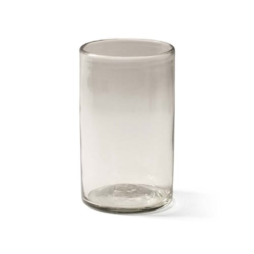 laydown image of Recycled Handblown Glass Tumbler - Tall
