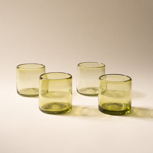 no crop image of Recycled Handblown Glass Tumbler - Short