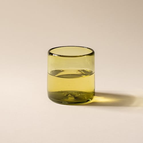 no crop image of Recycled Handblown Glass Tumbler - Short