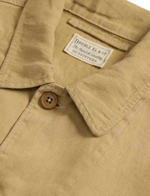 laydown detail image of Linen-Cotton Canvas Jacket