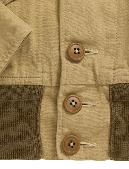 laydown detail image of Linen-Cotton Canvas Jacket