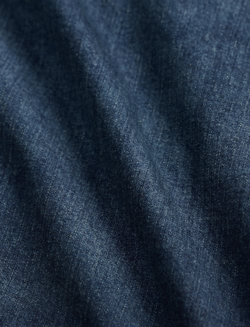 laydown detail image of Leyton Indigo Denim Jacket