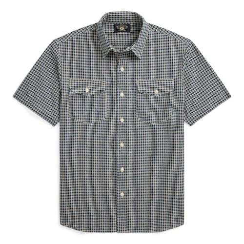 laydown image of Check Lee Workshirt