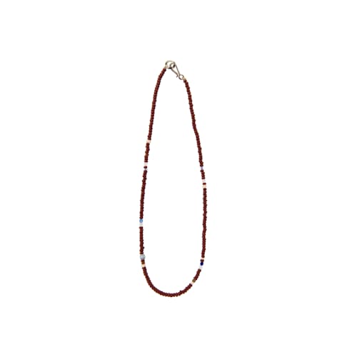 laydown image of Murano Bead Necklace