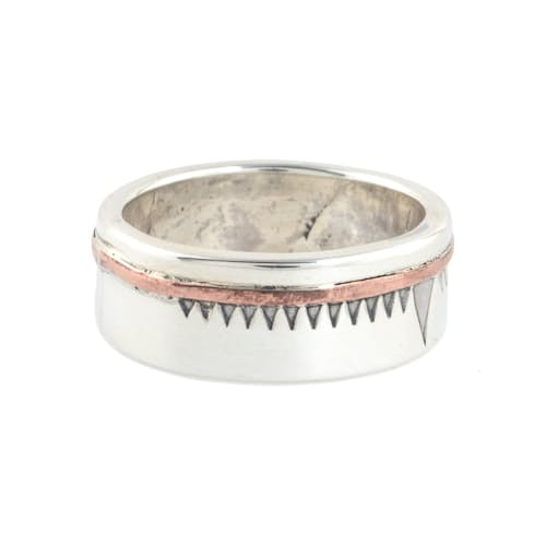 laydown image of Copper Line Ring