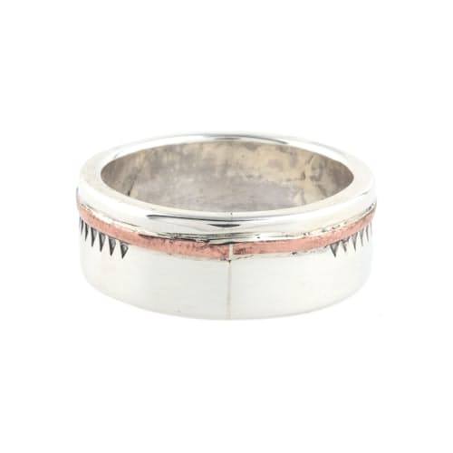 laydown image of Copper Line Ring