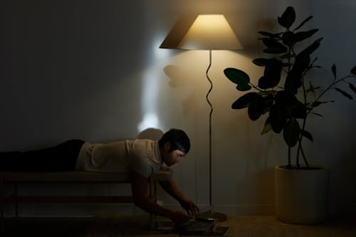 lifestyle image of Squiggle Floor Lamp