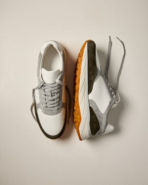 no crop image of Leather and Suede Runner
